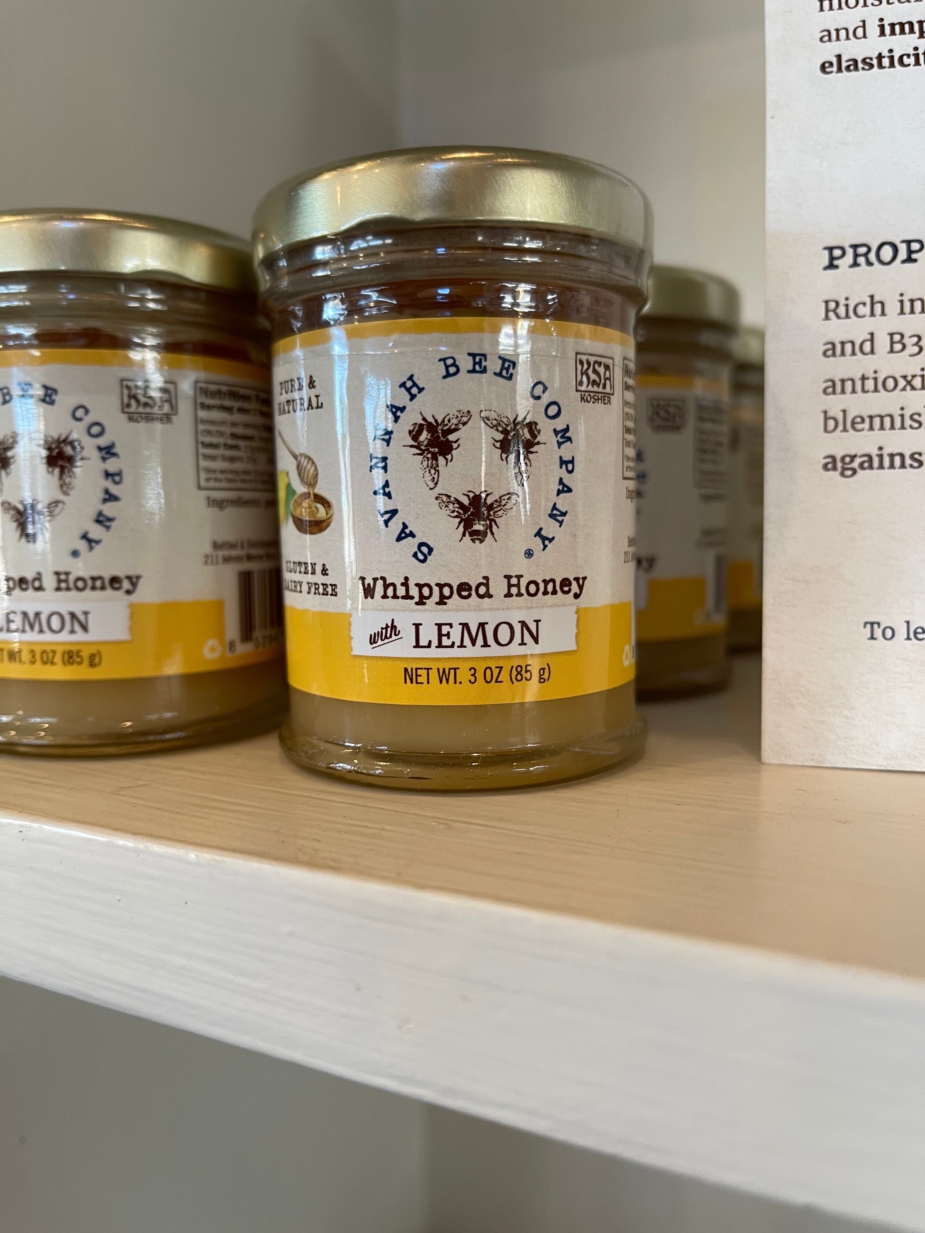 Savannah Bee Company Whipped Honey - Lemon